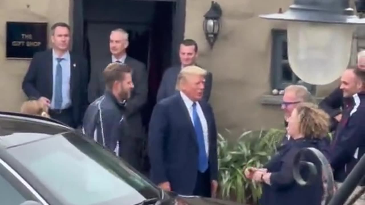 The 45th President of the United States has arrived