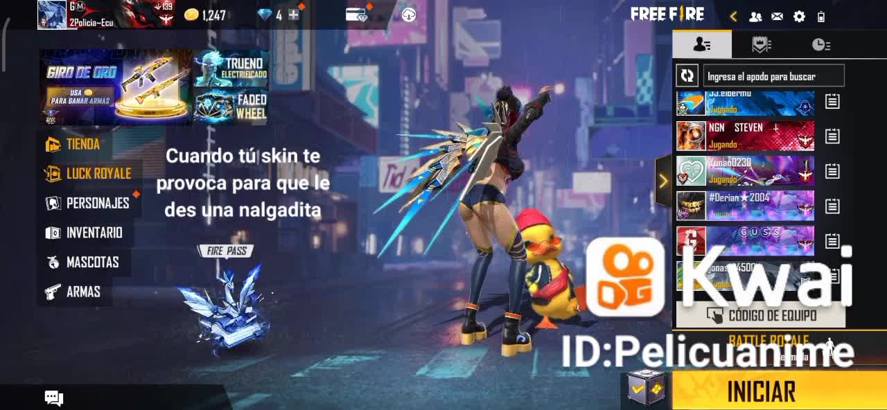 El baile de la nalgadita al estilo free fire