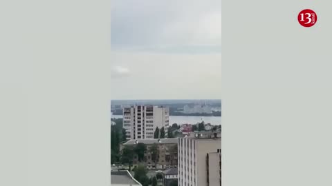 Footage of Ukrainian drone crashing into building in Russian city of Voronezh was released