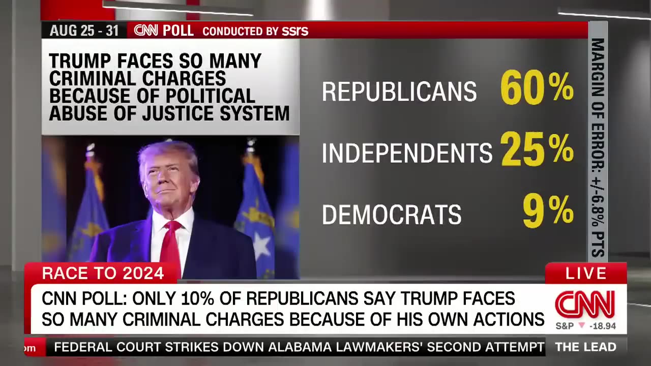 This government says that Donald trump wouldn't be able to win back in white house