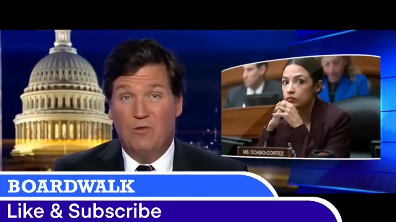 220917 SHE BELIEVES WHAT SHE SAYS- Tucker JOKES about AOCS STUPIDITY.MP4