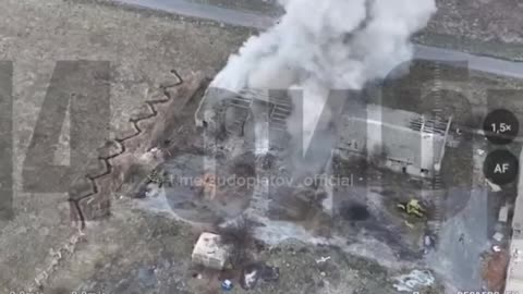 Ground-Based Kamikaze Drone Attacked a Ukrainian Position in Velikaya Novosyolka