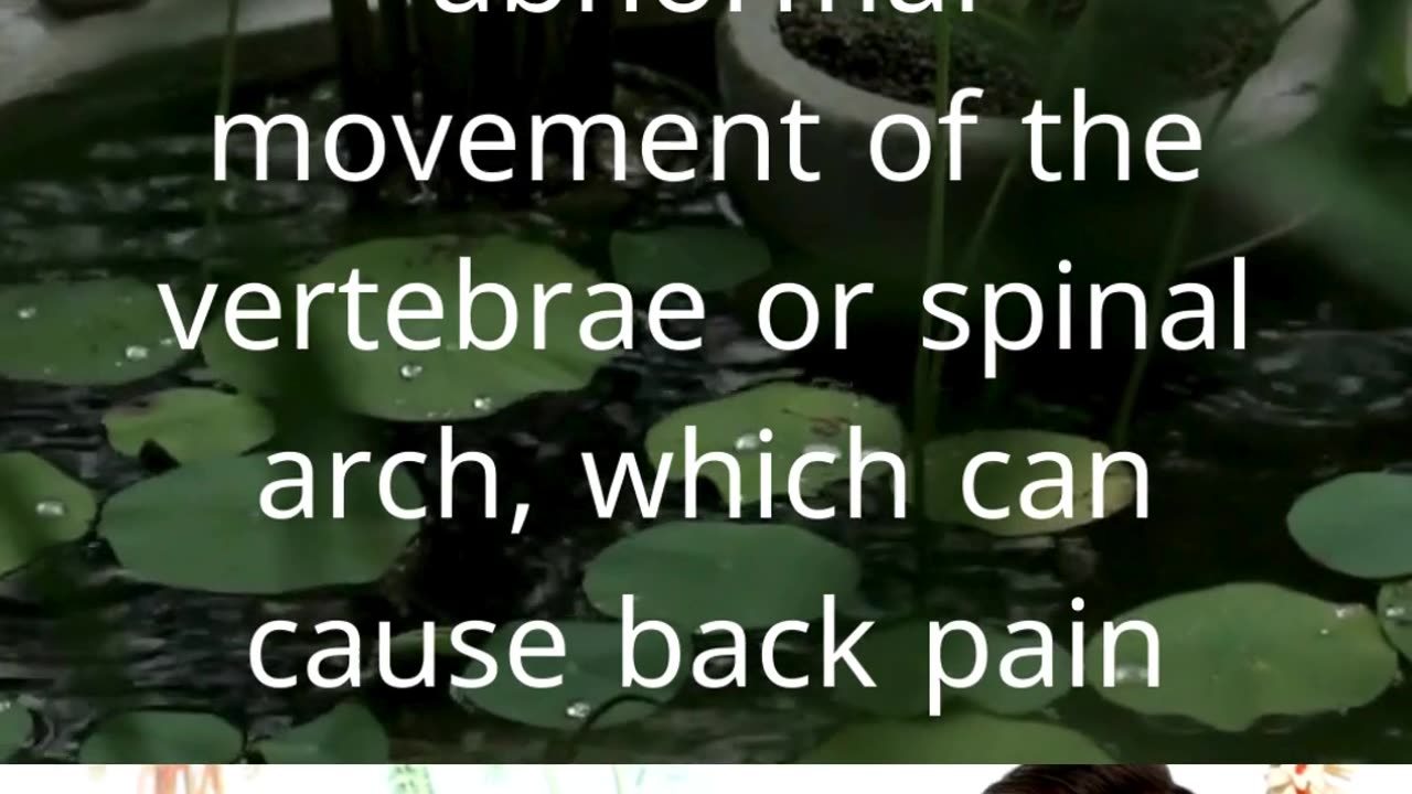 Back pain without a vertebral cause