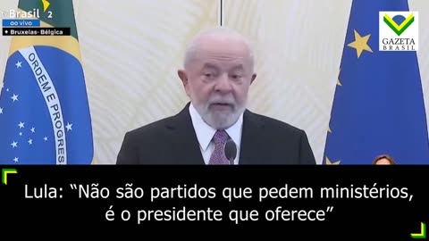 Lula: ‘Não são os partidos que pedem ministérios, é o presidente quem oferece’
