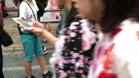 Japanese enjoying the festival