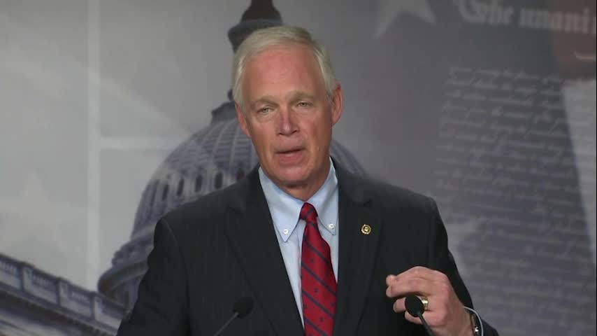 Senator Johnson at GOP Spending Press Conference on 7.21