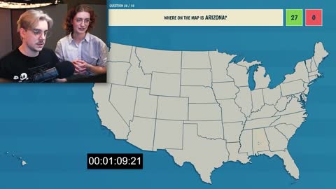Canadian tries to guess ALL 50 STATES