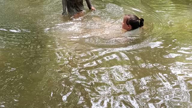 Creek swimming