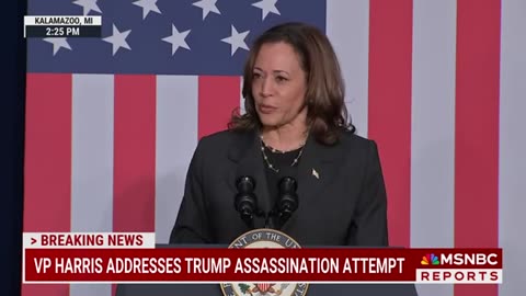 'Horrible and cowardly act'_ VP Harris addresses Trump assassination attempt MSNBC News