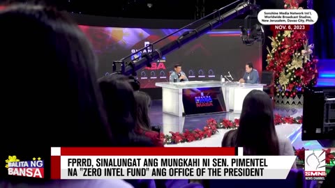 FPRRD, sinalungat ang mungkahi ni Sen. Pimentel na "Zero" Intel Fund ang Office of the President