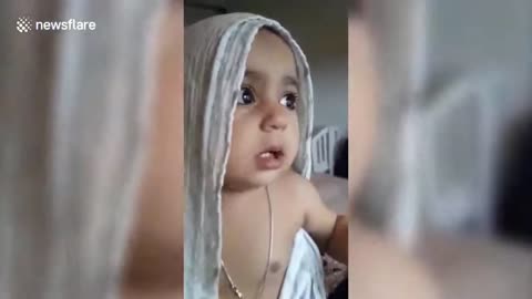 Funny baby video- India