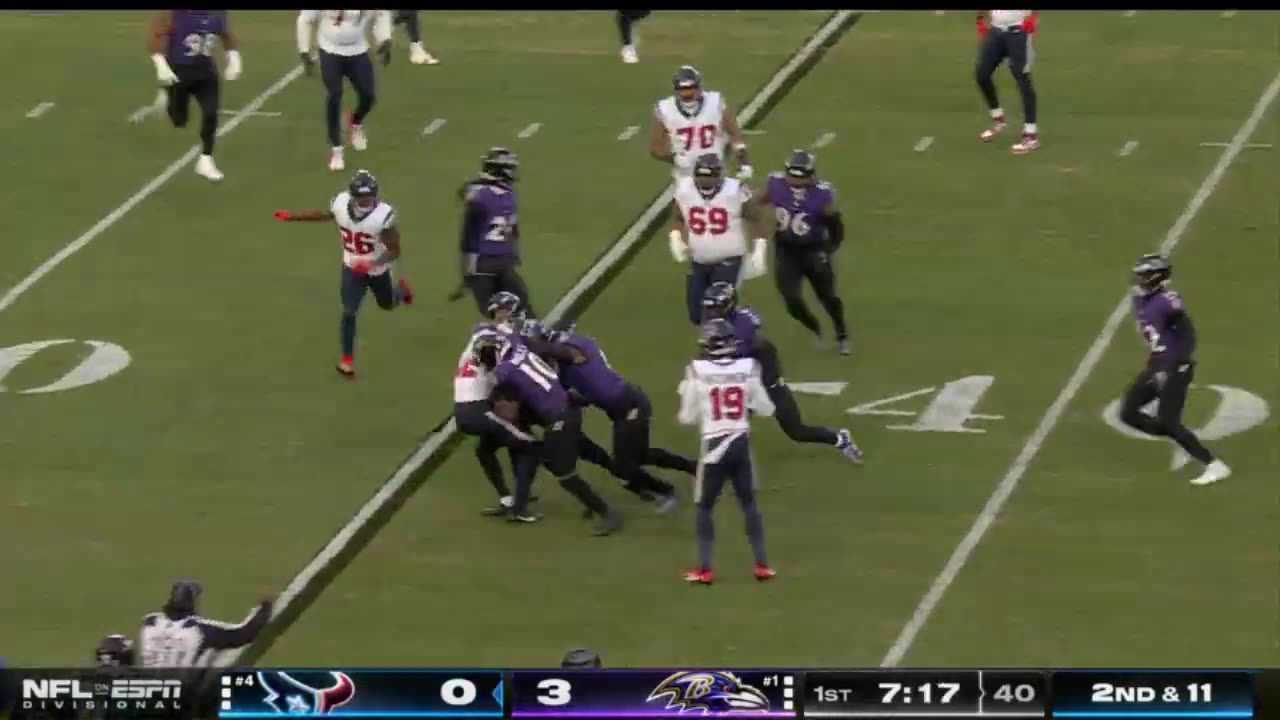 Houston Texans vs. Baltimore Ravens 2ND-QTR _ AFC Divisional Playoffs - January 20_ 2024