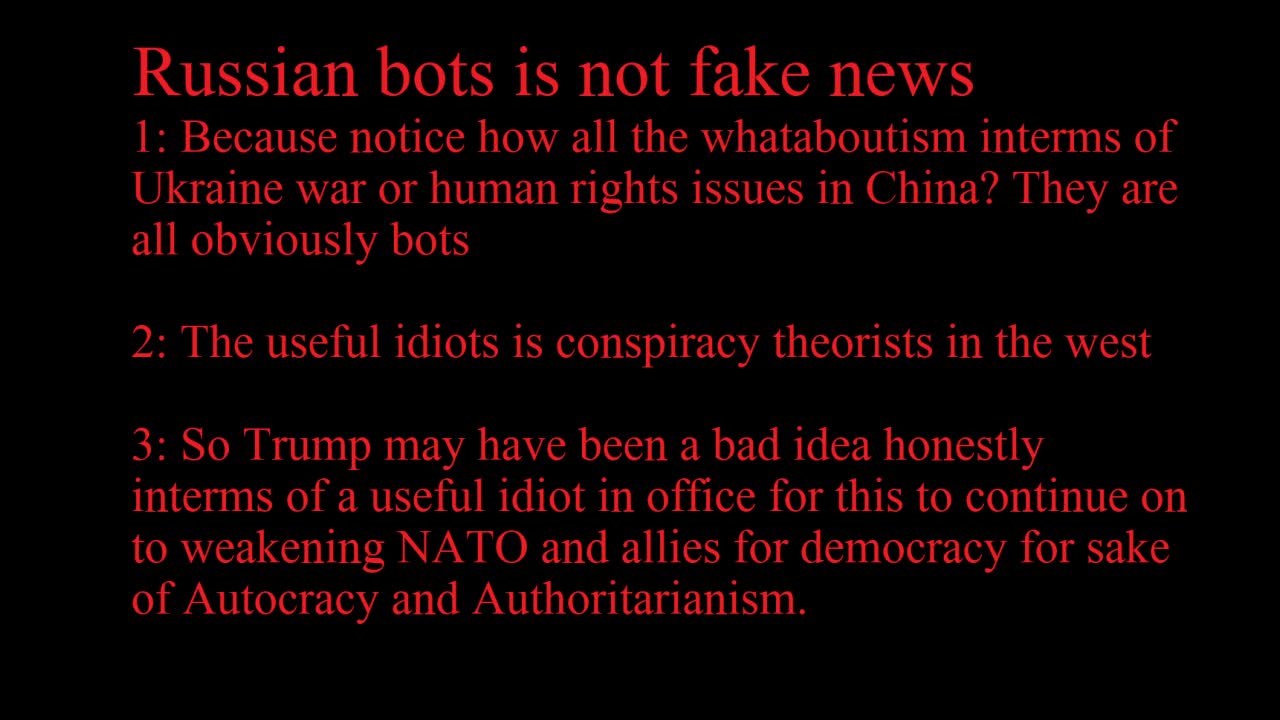 Russian bots is not fake news