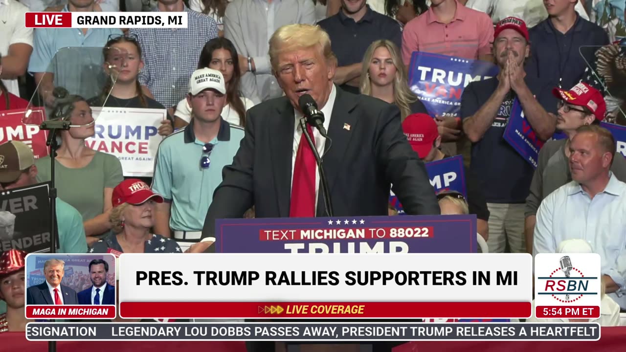 FULL SPEECH: President Donald J. Trump Speaks at Rally in Grand Rapids, MI - 7/20/24