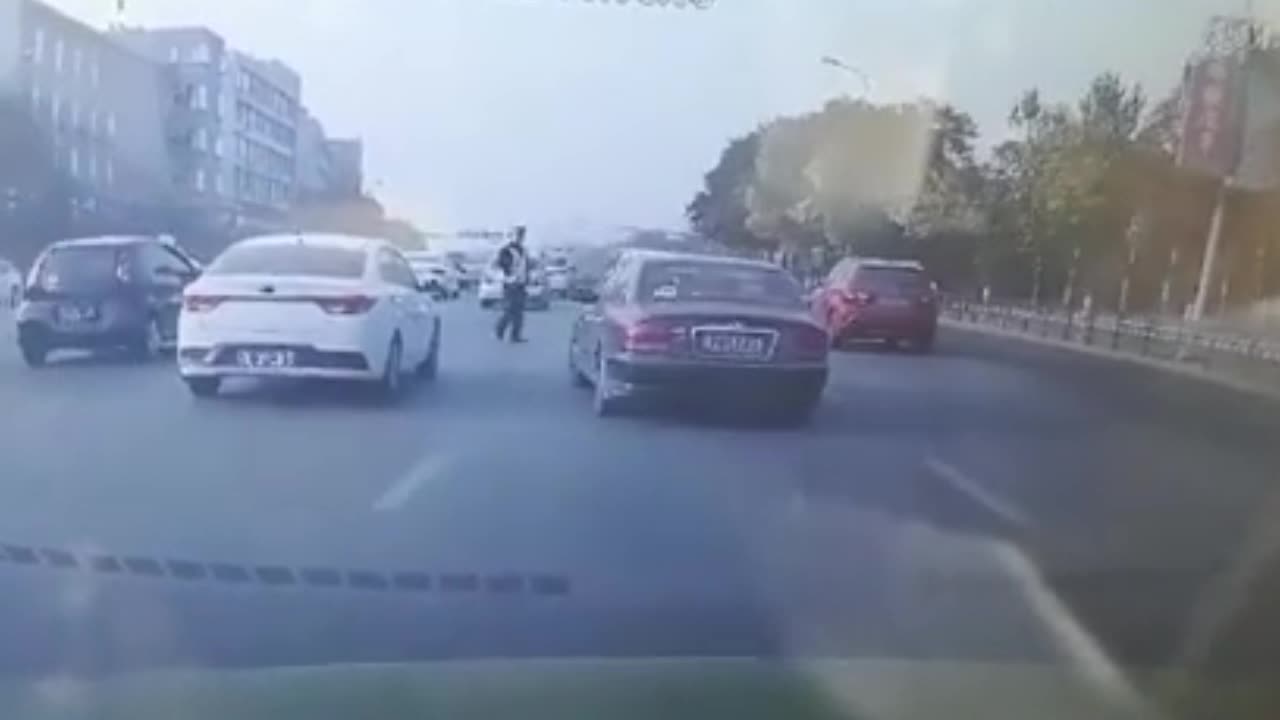 Hit-And-Run Motorist Drives Over Traffic Cop