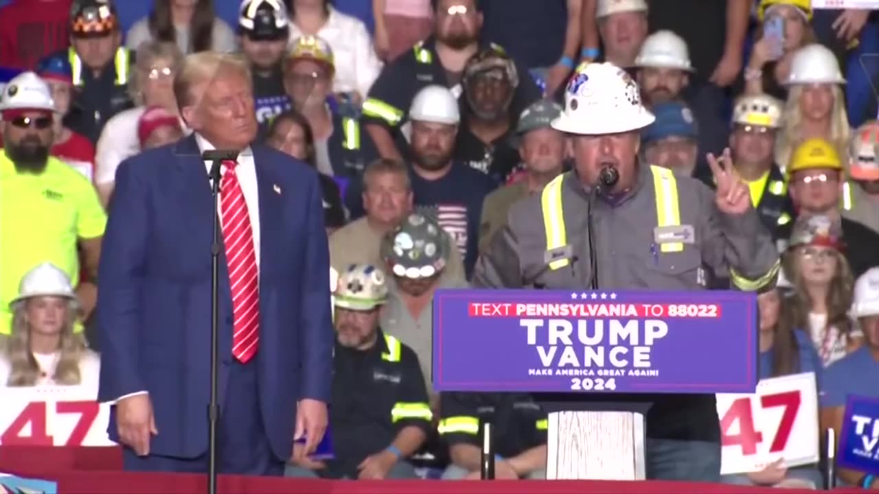 President Trump invites Mark Caskey, founder of Steel Nation, on stage