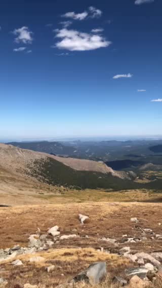 On top of Mount Evans zooming in on Denver!