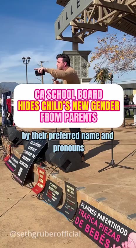 CA SCHOOL BOARD HIDES CHILD’S NEW GENDER FROM PARENTS