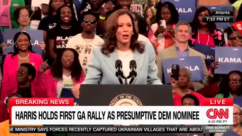 🚨 Kamala unveils a new accent at her Atlanta: embarrassing