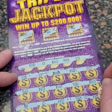 Triple Jackpot Scratch Off Ticket! #shorts #lottery