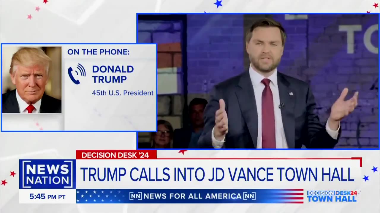 Trump Calls In To JD Vance's Live Town Hall, Asks Hilarious Question