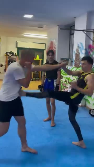 Punch Defense Counter With Kick