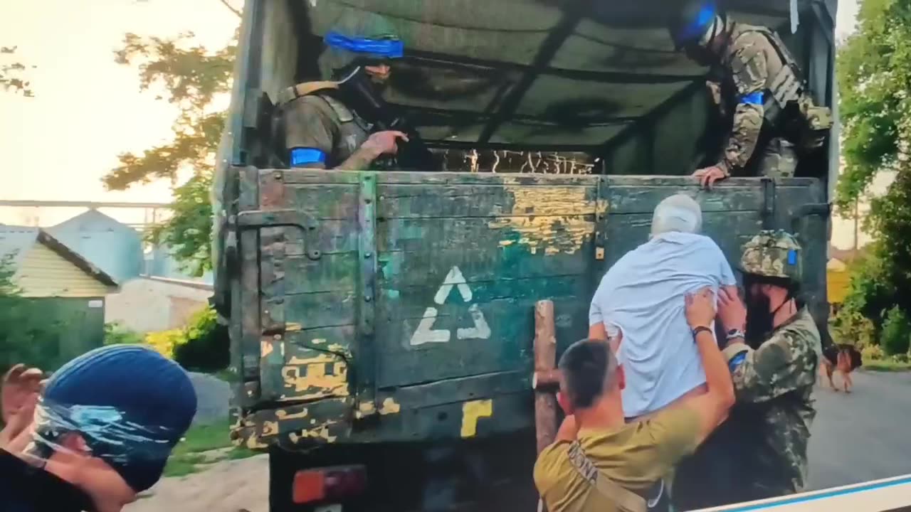Ukrainian soldiers detain and assault civilians on Kursk Russia