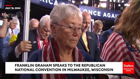 Trump And Vance Join In As Rev. Franklin Graham Leads The RNC In Prayer