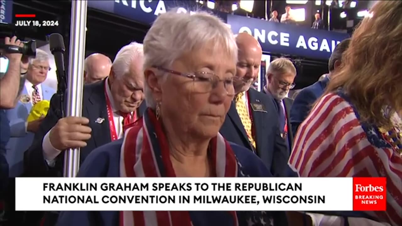 Trump And Vance Join In As Rev. Franklin Graham Leads The RNC In Prayer