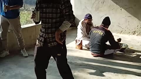 Nepalis people party dance