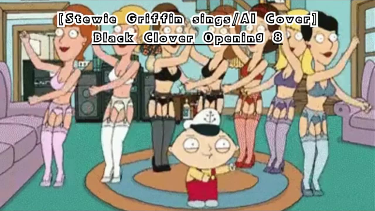 [Stewie Griffin AI Cover] Black Clover Opening 8 GIRLFRIEND - sky&blue