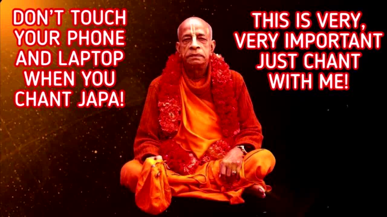 Srila Prabhupada chanting Hare Krishna 64 rounds (1round - 7.30min)