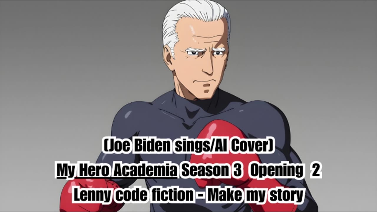 [Joe Biden sings/AI Cover] My Hero Academia Season 3 Opening 2 Lenny Code Fiction - Make My Story