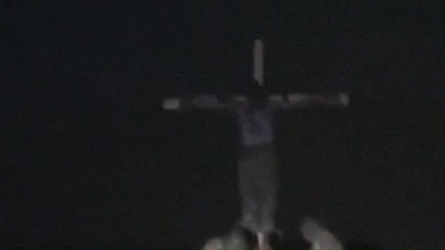 A MAN CRUCIFIED BY UKRAINIAN 🇺🇦 SOLDIERS ROMAN LEGION KKK STYLE - WHAT HAS THIS TO DO WITH FREEDOM??? THIS IS A MOCKERY OF JESUS CHRIST AND HUMANITY. IT IS A SATANIC RITUAL...