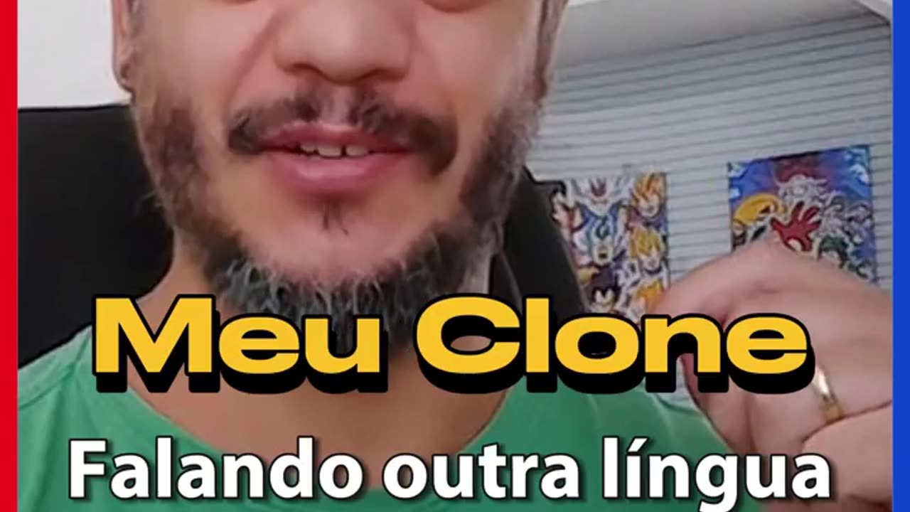 Um clone falando outra língua, usando inteligência artificial?