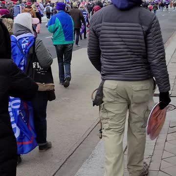 Giant Flag at Save America Rally- January 6, 2021
