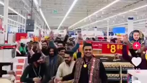 Immigrants celebrate Diwali in Cambridge Canadian Walmart