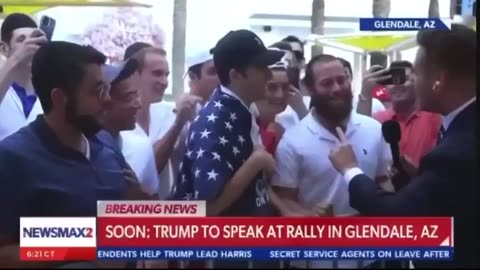 Yeshiva boys at a Trump 🇮🇱🗽