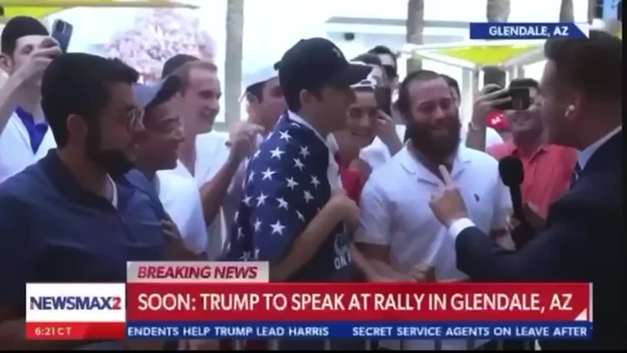 Yeshiva boys at a Trump 🇮🇱🗽