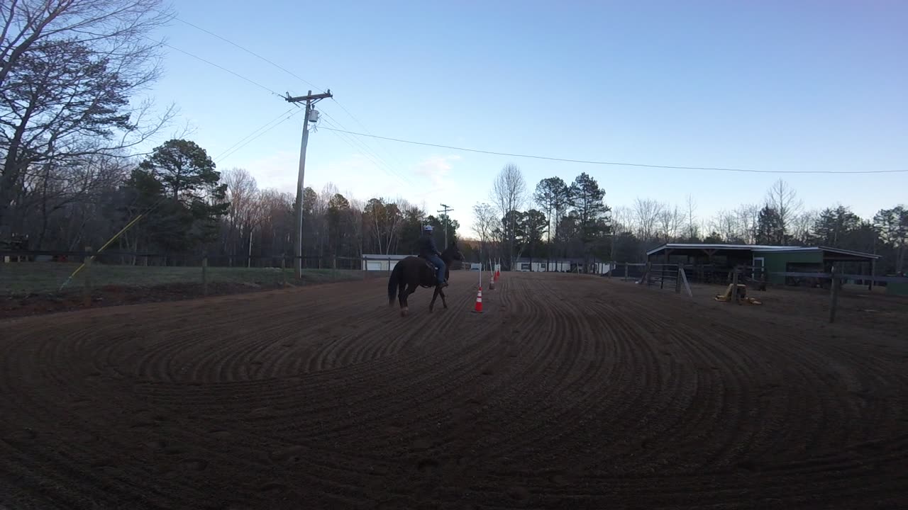 Part Time Cowboy with Cody....finally after a few weeks of really cold and wet weather!