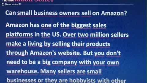 Can small business owners sell on Amazon?