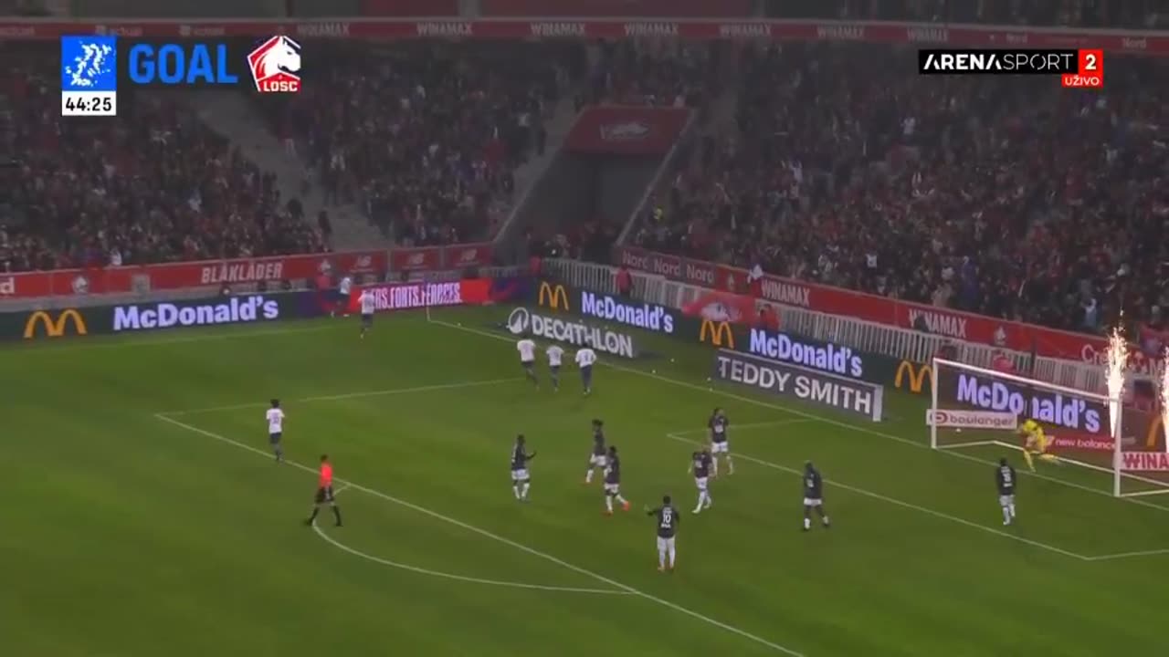 zhegrova gol me lille ne france