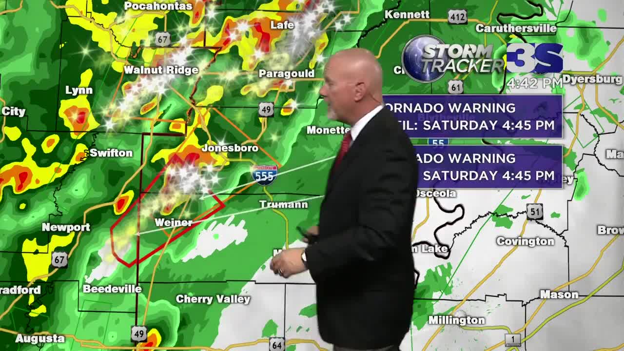 Parts of the Mid South are under a Tornado Warning Tim Simpson and Wendy Nations