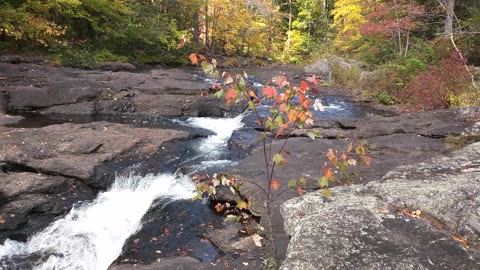 Waterfall in fall