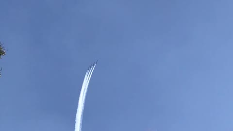 Blue angles in Huntington beach