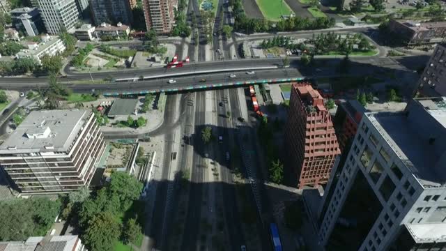 Aerial view at Las Condes in Santiago, Chile