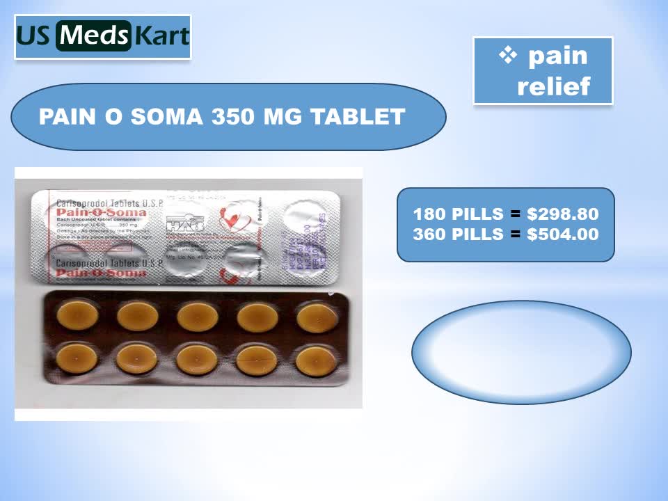 PAIN O SOMA 500 MG Tablet in USA