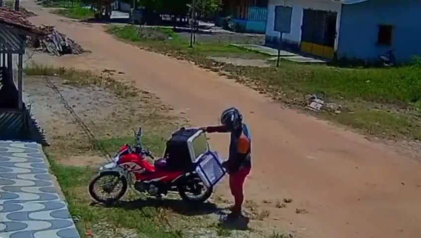 Cachorro rouba marmita de entregador no Pará