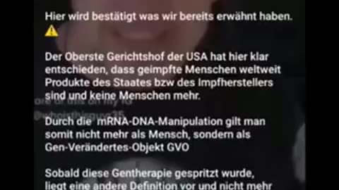 mRna "Vaccinated", Now Recognized by the Supreme Court as Product, NOT Humans !*2min