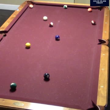 7 BALL BACK TO THE CORNER POCKET!